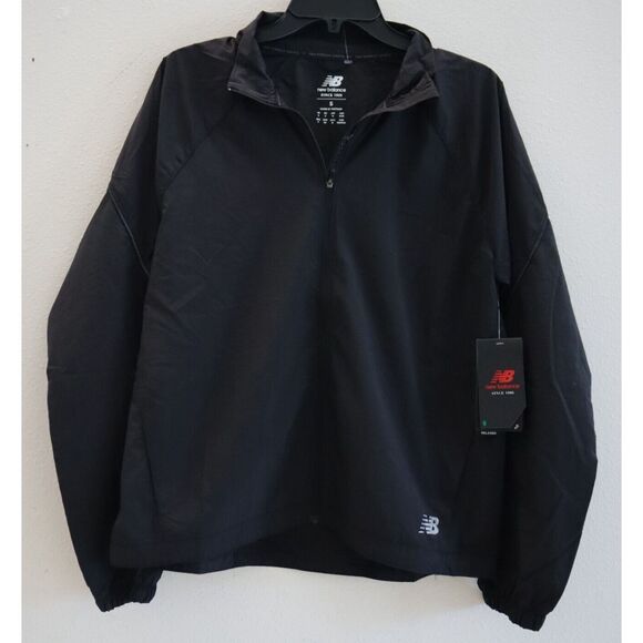 New Balance WJ21264 Women Sz S Black Impact Run Lightweight Packable Jacket - Picture 1 of 7